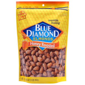 Blue Diamond Honey Roasted Almonds 16oz Bag - 16 OZ
