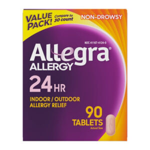 Allegra Adult 24HR Non-Drowsy Antihistamine Allergy Tablets - 90 Count
