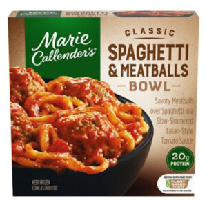 Marie Callender's Classic Spaghetti And Meatballs Bowl Frozen Meal - 12.4 Oz