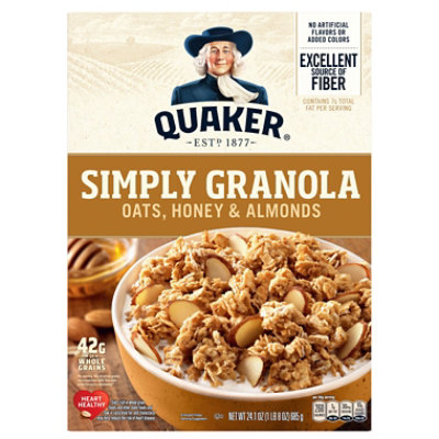 Quaker Simply Granola Oats Honey Almonds - 24.1 OZ