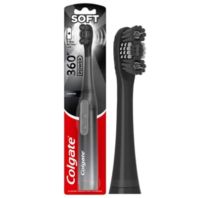 Colgate 360 Charcoal Sonic Powered Battery Toothbrush - Each