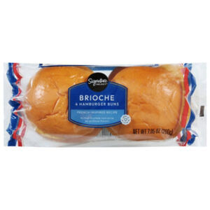 Signature SELECT Brioche Hamburger Buns 4 Count - 7.05 Oz