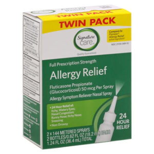 Signature Select/Care Nasal Spray Fluticasone 2pk 288 Sprays - 1.24 FZ