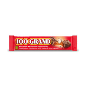 100 Grand Crispy Milk Chocolate with Caramel Full Size Candy Bar - 1.5 Oz