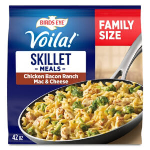 Birds Eye Voila! Family Size Chicken Bacon Ranch Mac and Cheese Skillet Frozen Meal - 42 Oz