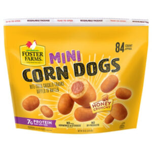 Foster Farms Mini Chicken Corn Dogs 84 Count Bag - 56 Oz