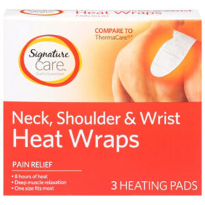 Signature Select/Care Neck Shoulder Wrist Heat Wrap Single Use - 3 CT