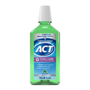 ACT Total Care Anticavity Fluoride Mouthwash Fresh Mint - 33.8 Fl. Oz.