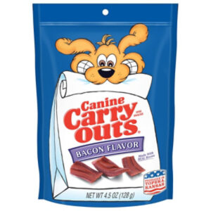Canine Carry Outs Bacon Flavor Dog Treats - 4.5 Oz
