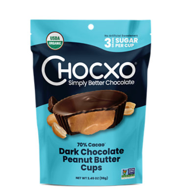 Chocxo 70% Dark Choc Peanut Butter Cup - 3.45OZ