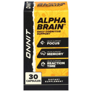 Onnit Labs Alpha Brain Memory And Focus Dietary Supplement Capsules - 30 Count