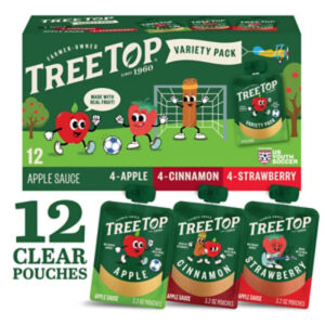 Tree Top Cin/strawberry/apple Variety Pack Apple Sauce Pouch - 12-3.2 OZ