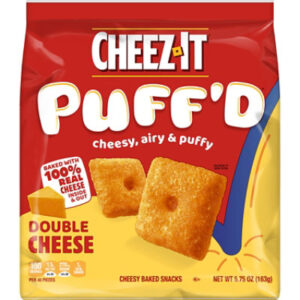 Cheez-It Puffd Cheesy Baked Snacks Double Cheese Puffed Snack Crackers - 5.75 Oz