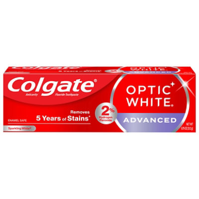 Colgate Optic White Advanced Sparkling White Toothpaste - 0.75 Oz