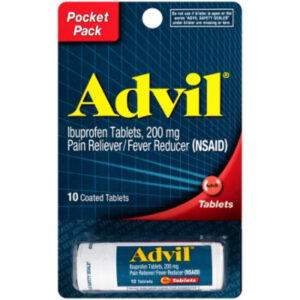 Advil Ibuprofen Tablets Pocket Pack - 10 Count