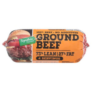 Signature SELECT 73% Lean 27% Fat Chub Ground Beef  - 16 Oz