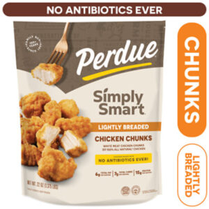 PERDUE Lightly Breaded  Fully Cooked Frozen Chicken Breast Chunks Meal - 22 Oz