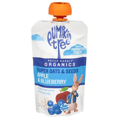 Peter Rabbit Organics Super Oats And Seeds Apple & Blueberry Baby Food - 4 Oz
