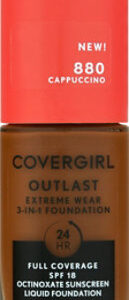 Covergirl Outlast Extreme Wear 3-In-1 Foundation 880 Cappuccino - 1 Fl. Oz.