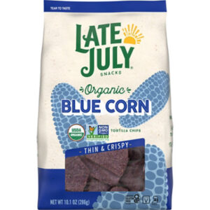 LATE JULY Snacks Blue Corn Tortilla Chips - 10.1 Oz