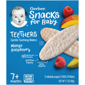 Gerber Mango Raspberry Snack Box for Baby Teethers - 12-1.7 Oz