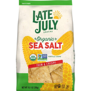LATE JULY Snacks Sea Salt Tortilla Chips - 10.1 Oz
