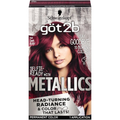 Got2b Metallics M68 Dark Ruby Permanent Hair Color - Each