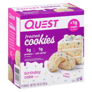 Quest Frosted Cookies Birthday Cake - 8-0.88 OZ
