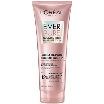 L'Oreal Paris Sulfate Free Bond Repair Conditioner with Citric Acid EverPure - 6.8 Fl. Oz.