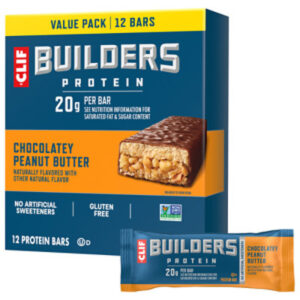 CLIF Builders Chocolate Peanut Butter Flavor Protein Bars - 12-2.4 Oz