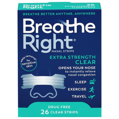 Breathe Right Extra Strength Clear 26ct Each - 26 CT