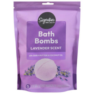 Signature Select Bath Bombs Lavender Scented 5 Pack - 2 Oz