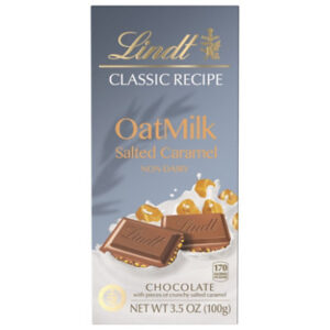 Lindt CLASSIC RECIPE Non-Dairy Oat Milk Salted Caramel Chocolate Candy Bar - 3.5 Oz