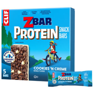 CLIF Kid Zbar Protein Cookies 'n Creme Crispy Snack Bars - 5-1.27 Oz