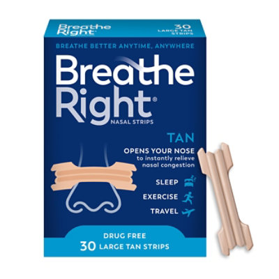 Breathe Right Tan Large 30ct. Each - 30 CT