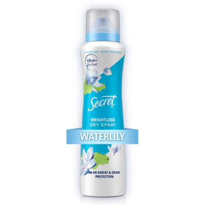 Secret Ap Deo Spray Water Lilly Argn Oil - 4.1 OZ