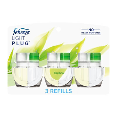 Febreze Light Plug Bamboo Refill 3 Count - 78 mL
