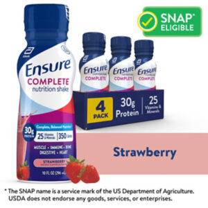 Ensure Complete Strawberry Nutrition Shake - 4-10 Fl. Oz.