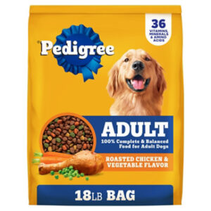 Pedigree Complete Nutrition Roasted Chicken Rice & Vegetable Adult Dry Dog Food - 18 Lbs