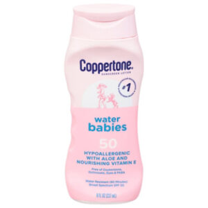 Coppertone Water Babies Lotion Sunscreen SPF 50 - 8 Oz