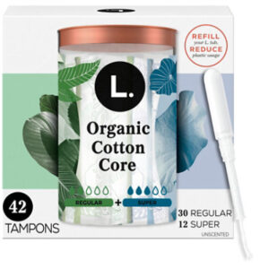 L Organic Cotton Tampons Reg/sup - 42 CT