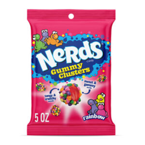 NERDS Rainbow Crunchy and Gummy Gummy Clusters Candy - 5 Oz