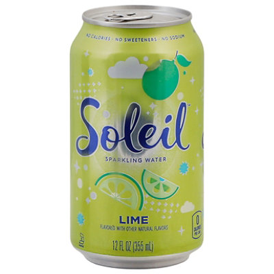 Signature Select Soleil Water Sparkling Lime - 12 FZ