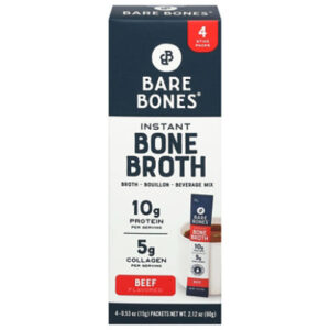 Bare Bones Instant Beef Bone Broth Pack - 4-2.12 Oz