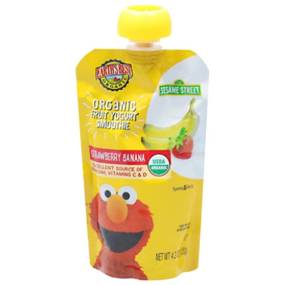 Earth Bst Org Strw Ban Ygrt Smoothie - 4.2 OZ