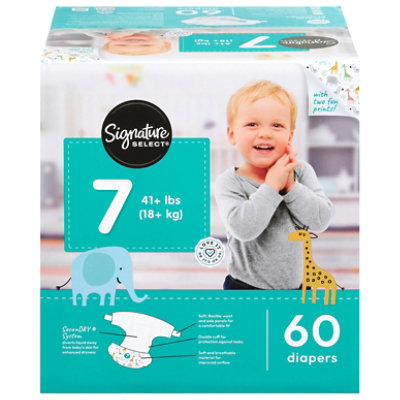 Signature Select/Care Stage 7 Supreme Diapers - 60 Count