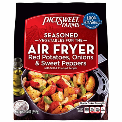 Pictsweet Farms Red Potatoes Onions & Sweet Peppers Seasoned Vegetables For Air Fryer - 14 Oz