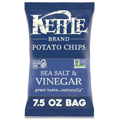 Kettle Brand Sea Salt and Vinegar Kettle Potato Chips - 7.5 Oz