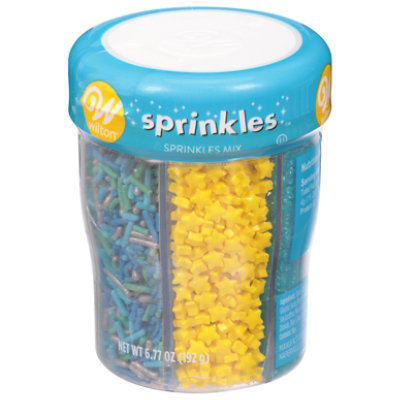 Wilton Sprinkle Mix Primary Blues 6 Cell - EA