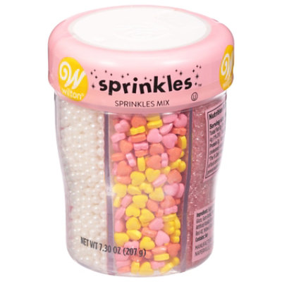 Wilton Sprinkle Mix Primary Pink 6 Cell - 7.3 OZ